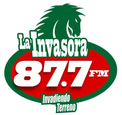 La Invasora 87.7 FM logo