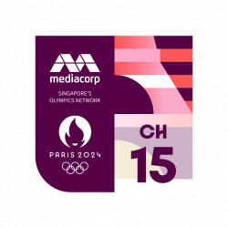 Mediacorp Paris 2024 Channel 15 (Singapore) logo